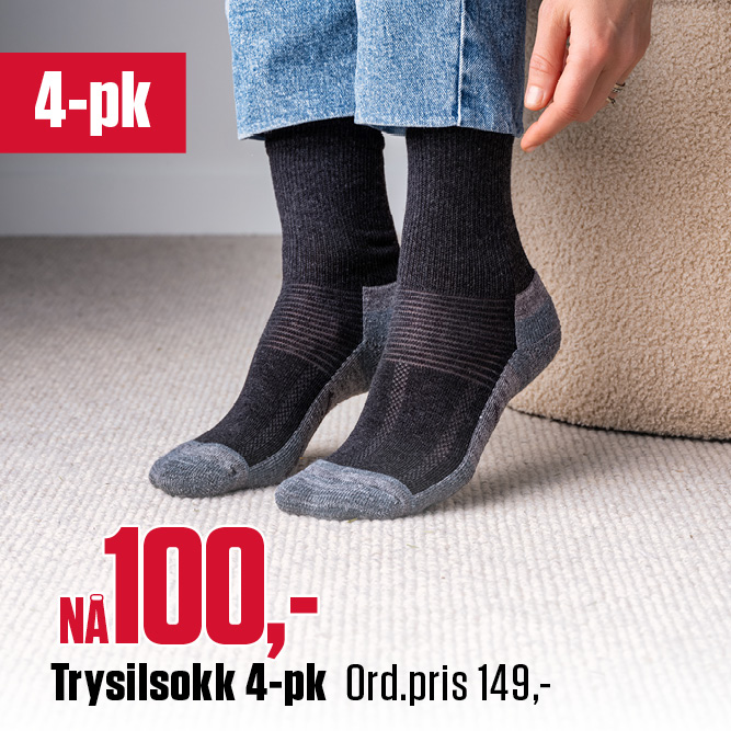 Trysilsokken 4-pk NÅ 100,- 