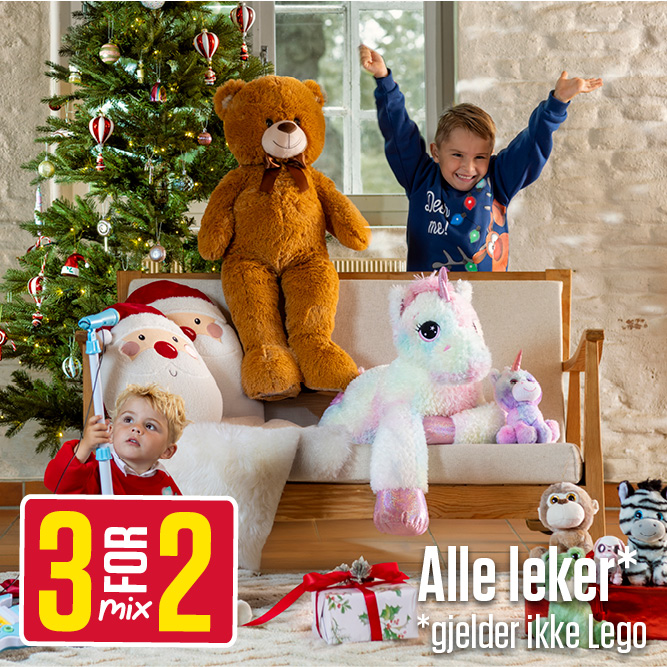 Alle leker 3 for 2 - gavetips