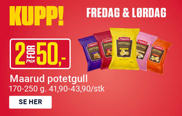 Dagskupp fredag-l&oslash;rdag