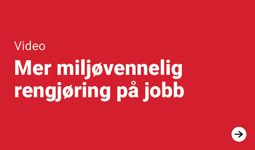 Mer miljøvennlig rengjøring