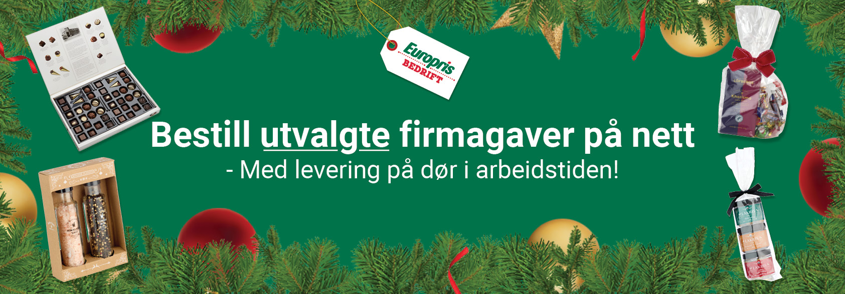 Bestill utvalgte firmagaver på nett